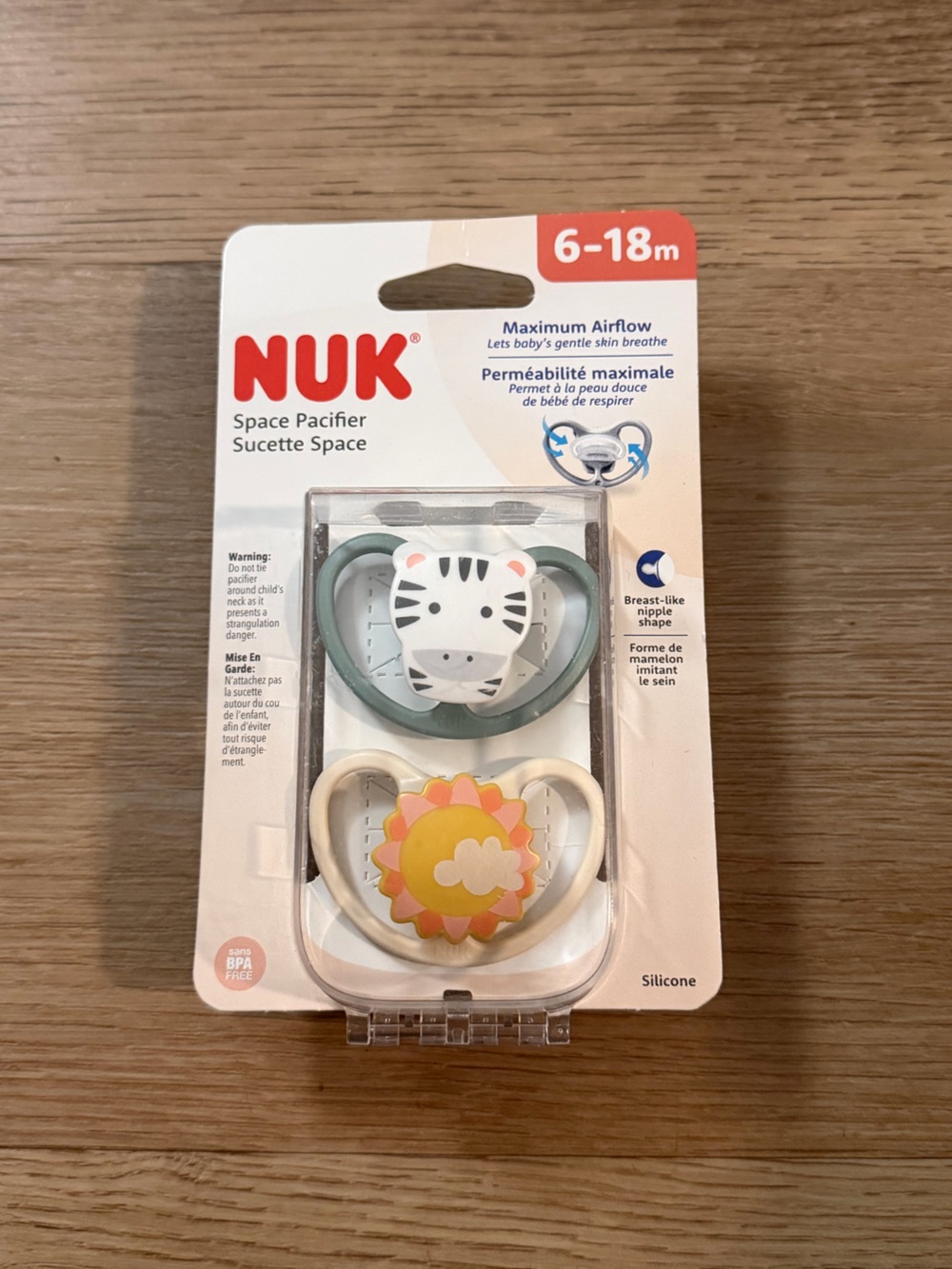 NEW! 6-18m NUK Space Pacifiers 2pack